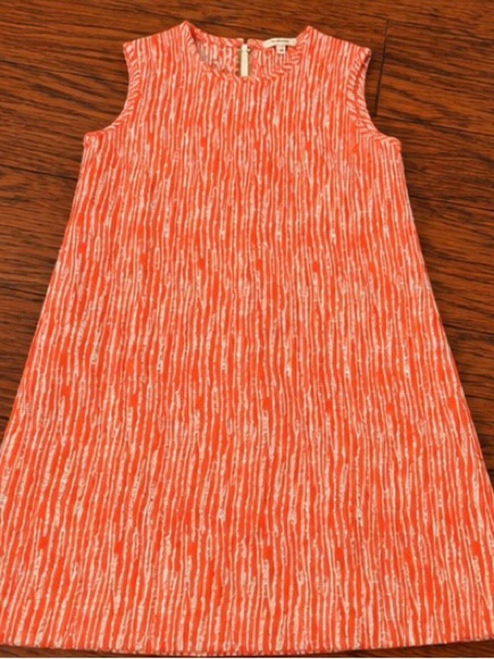 Carven Orange and White Sleeveless A-Line Dress for Girls